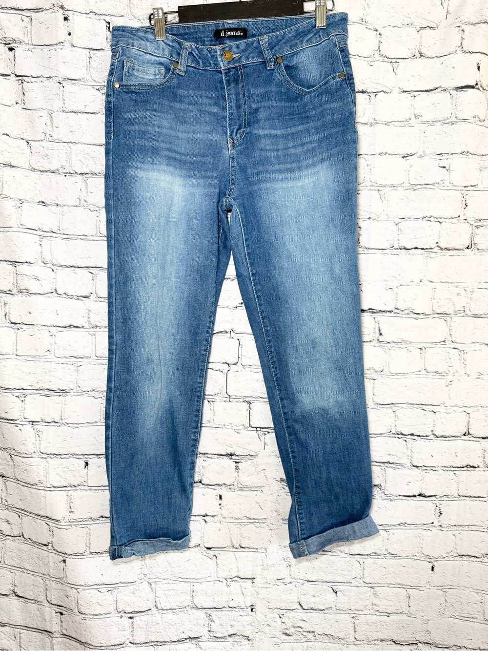 D. Jeans. Cuffed skinny. Size 10